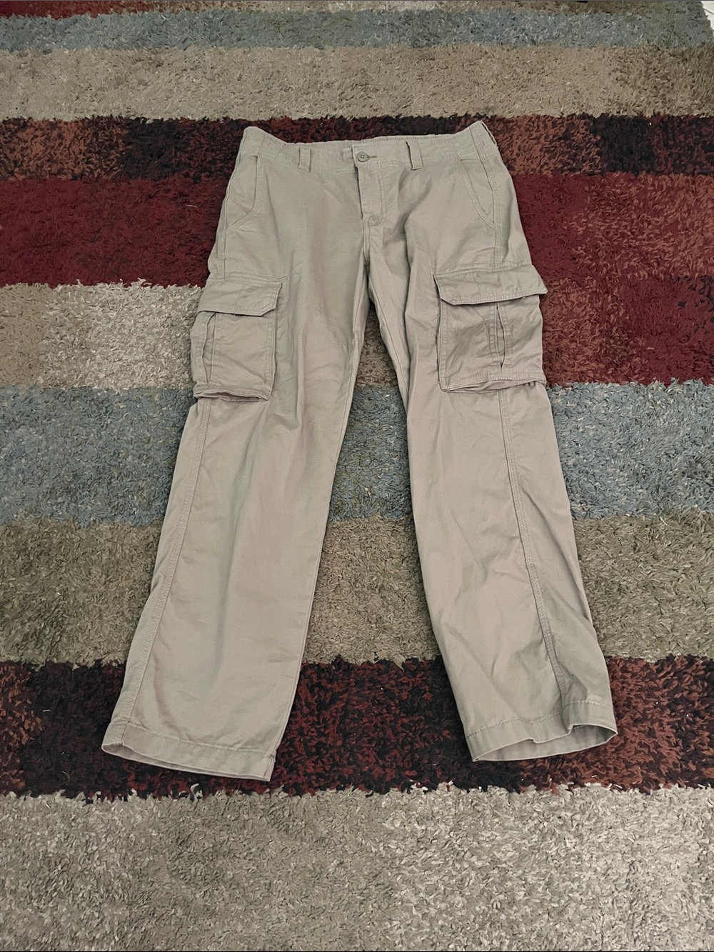 Goodfellow & Co Light Beige Cargo Pants - Classic Pocketed Style
